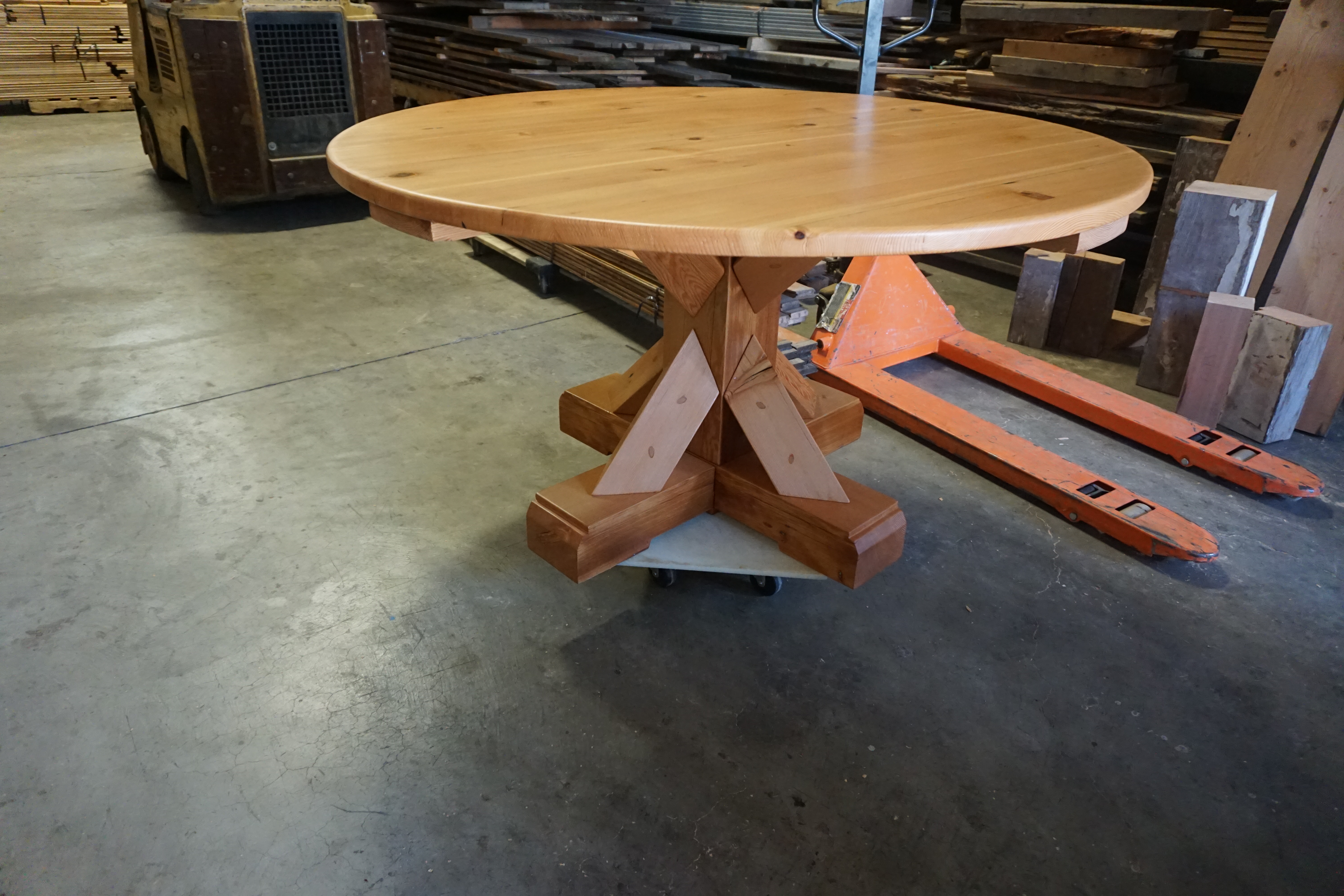 Douglas Fir Table Made Of Reclaimed Beams From A 1920s Grade School Mcgee Salvage